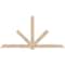 Ekena Millwork Kennewick Smooth Timber Gable Bracket, Douglas Fir, 108"W x 54"H x 3 1/2"D x 5 1/2"F, 12/12 Pitch GBW108X54X0406KEN00SDF - alternate 1